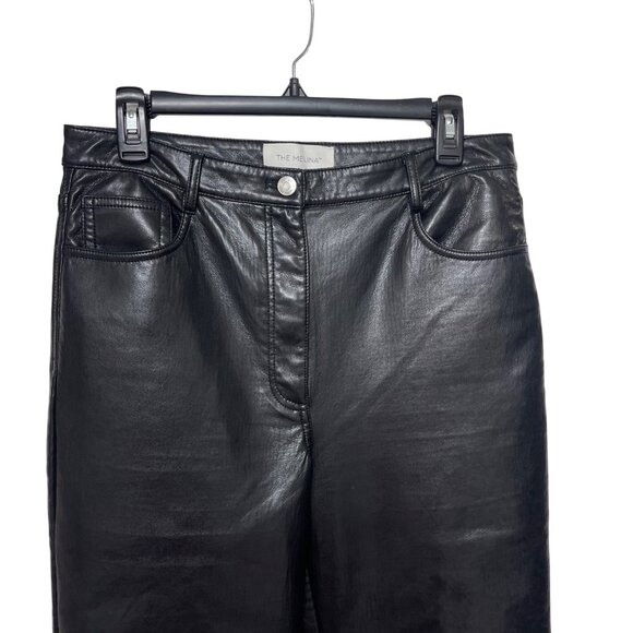 Aritzia Wilfred The Melina High-waisted Vegan Leather pants in Black 12 - Picture 5 of 11